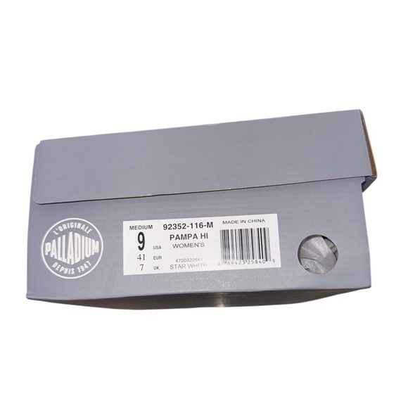 Palladium White Pampa HI Canvas High-Top - Picture 4 of 4